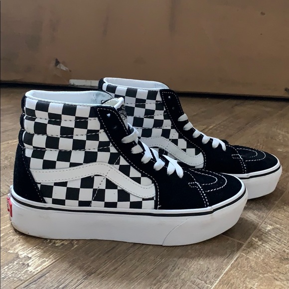 high top vans platform